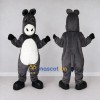 Custom Gray and White Donkey Character Mascot Costume Adult Full Body Suit for Farm Events Custom Gray and White Donkey Character Mascot Costume Adult Full Body Suit for Farm Events
