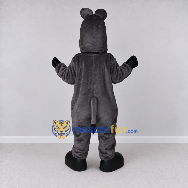 Custom Gray and White Donkey Character Mascot Costume Adult Full Body Suit for Farm Events Custom Gray and White Donkey Character Mascot Costume Adult Full Body Suit for Farm Events