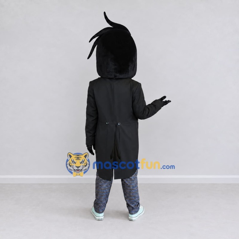 Custom Black and White Penguin Character in a Tailcoat Mascot Costume Adult Full Body Suit for Theme Parties