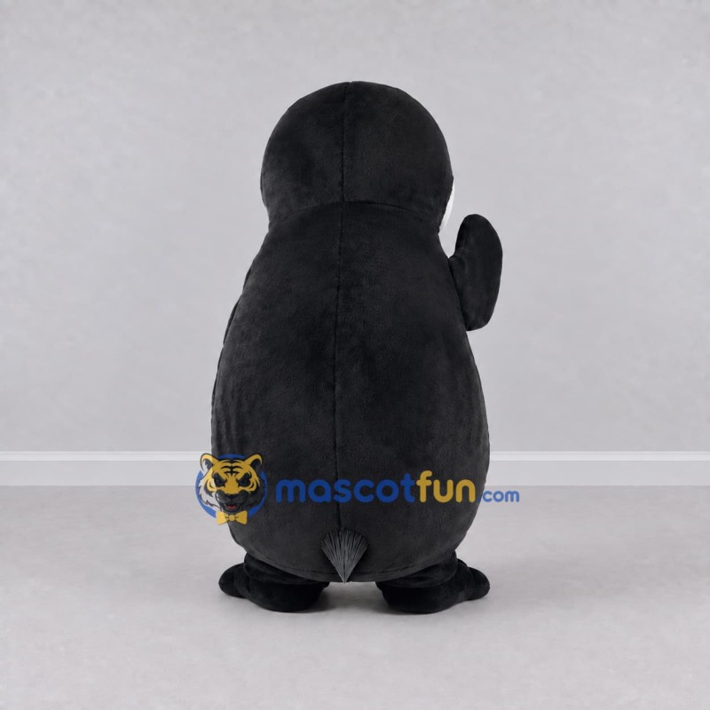 Custom Black and White Penguin Chick Character Mascot Costume Adult Full Body Suit for Winter Events Custom Black and White Penguin Chick Character Mascot Costume Adult Full Body Suit for Winter Events