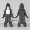 Custom Gray and White Dolphin Character Mascot Costume Adult Full Body Suit for Ocean Events