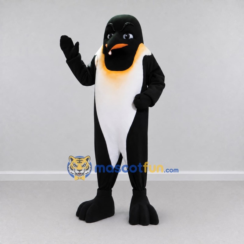 Custom Black and White Penguin Mascot Costume Adult Full Body Suit for Ocean Events Custom Black and White Penguin Mascot Costume Adult Full Body Suit for Ocean Events