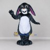 Custom Gray and White Lop-Eared Rabbit Character Mascot Costume Adult Full Body Suit for Easter Events Custom Gray and White Lop-Eared Rabbit Character Mascot Costume Adult Full Body Suit for Easter Events