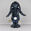 Custom Gray and White Lop-Eared Rabbit Character Mascot Costume Adult Full Body Suit for Easter Events Custom Gray and White Lop-Eared Rabbit Character Mascot Costume Adult Full Body Suit for Easter Events