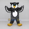 Custom Gray and White Owl Character Mascot Costume Adult Full Body Suit for School Events Custom Gray and White Owl Character Mascot Costume Adult Full Body Suit for School Events