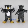 Custom Gray and White Owl Character Mascot Costume Adult Full Body Suit for School Events