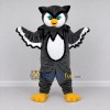 Custom Gray and White Owl Character Mascot Costume Adult Full Body Suit for School Events Custom Gray and White Owl Character Mascot Costume Adult Full Body Suit for School Events