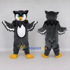 Custom Gray and White Owl Character Mascot Costume Adult Full Body Suit for School Events Custom Gray and White Owl Character Mascot Costume Adult Full Body Suit for School Events