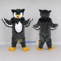 Custom Gray and White Owl Character Mascot Costume Adult Full Body Suit for School Events