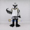 Custom Gray and White Bird Character in a Jersey Mascot Costume Adult Full Body Suit for Sports Events Custom Gray and White Bird Character in a Jersey Mascot Costume Adult Full Body Suit for Sports Events