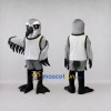 Custom Gray and White Bird Character in a Jersey Mascot Costume Adult Full Body Suit for Sports Events Custom Gray and White Bird Character in a Jersey Mascot Costume Adult Full Body Suit for Sports Events