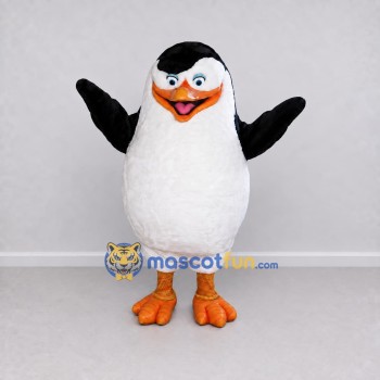 Custom Black and White Penguin Character Mascot Costume Adult Full Body Suit for Ocean Events Custom Black and White Penguin Character Mascot Costume Adult Full Body Suit for Ocean Events