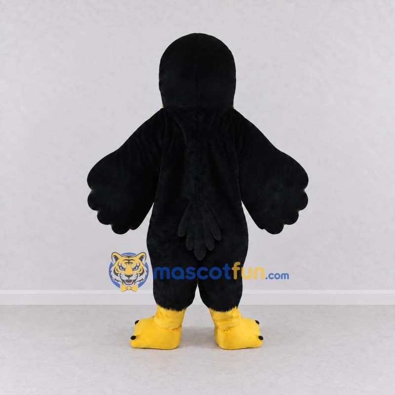 Custom Black and Yellow Bird Character Mascot Costume Adult Full Body Suit for School Events Custom Black and Yellow Bird Character Mascot Costume Adult Full Body Suit for School Events