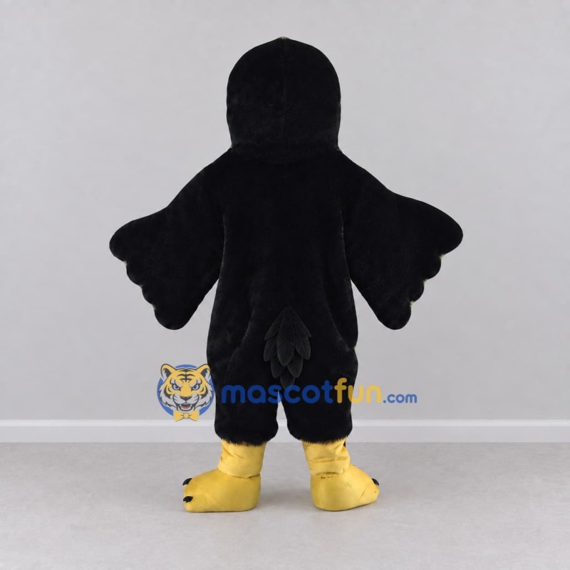 Custom Black and Yellow Bird Character Mascot Costume Adult Full Body Suit for School Events Custom Black and Yellow Bird Character Mascot Costume Adult Full Body Suit for School Events