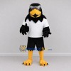 Custom Black and White Eagle Character in a T-Shirt Mascot Costume Adult Full Body Suit for Sports Events Custom Black and White Eagle Character in a T-Shirt Mascot Costume Adult Full Body Suit for Sports Events
