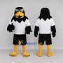 Custom Black and White Eagle Character in a T-Shirt Mascot Costume Adult Full Body Suit for Sports Events