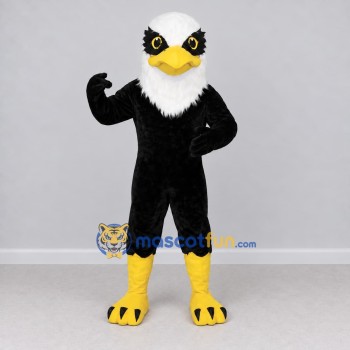 Custom Black and White Bald Eagle Character Mascot Costume Adult Full Body Suit for Sports Events Custom Black and White Bald Eagle Character Mascot Costume Adult Full Body Suit for Sports Events