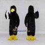 Custom Black and Yellow Bird Character Mascot Costume Adult Full Body Suit for Wildlife Events