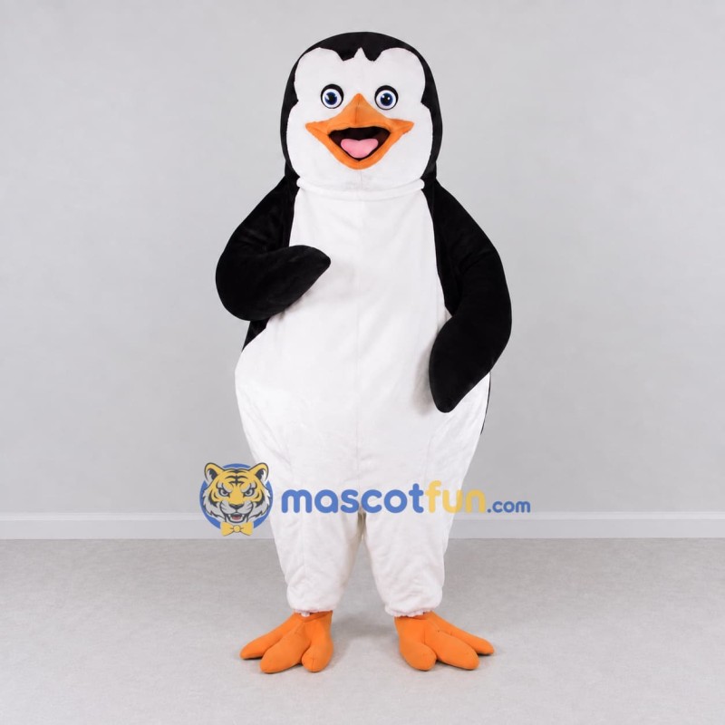 Custom Black and White Penguin Character Mascot Costume Adult Full Body Suit for Ocean Events Custom Black and White Penguin Character Mascot Costume Adult Full Body Suit for Ocean Events