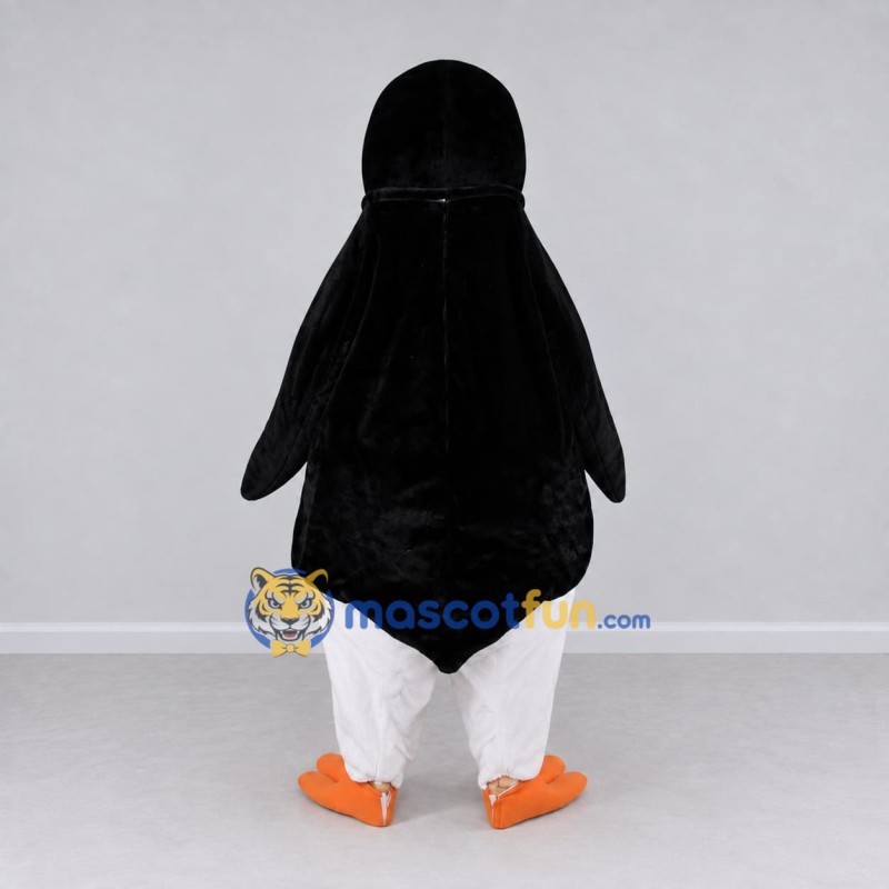 Custom Black and White Penguin Character Mascot Costume Adult Full Body Suit for Ocean Events Custom Black and White Penguin Character Mascot Costume Adult Full Body Suit for Ocean Events