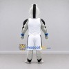 Custom Gray and White Badger Character in Sportswear Mascot Costume Adult Full Body Suit for Sports Events Custom Gray and White Badger Character in Sportswear Mascot Costume Adult Full Body Suit for Sports Events