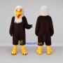Custom Brown and White Bald Eagle Character Mascot Costume Adult Full Body Suit for Sports Events