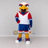 Custom White Red and Blue Eagle Character in Sportswear Mascot Costume Adult Full Body Suit for Sports Events Custom White Red and Blue Eagle Character in Sportswear Mascot Costume Adult Full Body Suit for Sports Events