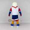Custom White Red and Blue Eagle Character in Sportswear Mascot Costume Adult Full Body Suit for Sports Events Custom White Red and Blue Eagle Character in Sportswear Mascot Costume Adult Full Body Suit for Sports Events