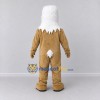 Custom Tan and White Eagle Character Mascot Costume Adult Full Body Suit for Sports Events Custom Tan and White Eagle Character Mascot Costume Adult Full Body Suit for Sports Events