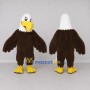 Custom Brown and White Bald Eagle Character Mascot Costume Adult Full Body Suit for Sports Events