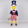 Custom White Red and Blue Eagle in a Stars and Stripes Outfit Mascot Costume Adult Full Body Suit for Community Events Custom White Red and Blue Eagle in a Stars and Stripes Outfit Mascot Costume Adult Full Body Suit for Community Events