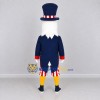 Custom White Red and Blue Eagle in a Stars and Stripes Outfit Mascot Costume Adult Full Body Suit for Community Events Custom White Red and Blue Eagle in a Stars and Stripes Outfit Mascot Costume Adult Full Body Suit for Community Events
