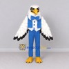 Custom White and Blue Eagle Character in Formalwear Mascot Costume Adult Full Body Suit for Theme Parties Custom White and Blue Eagle Character in Formalwear Mascot Costume Adult Full Body Suit for Theme Parties