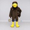 Custom Brown and Yellow Eagle Character Mascot Costume Adult Full Body Suit for Sports Events Custom Brown and Yellow Eagle Character Mascot Costume Adult Full Body Suit for Sports Events