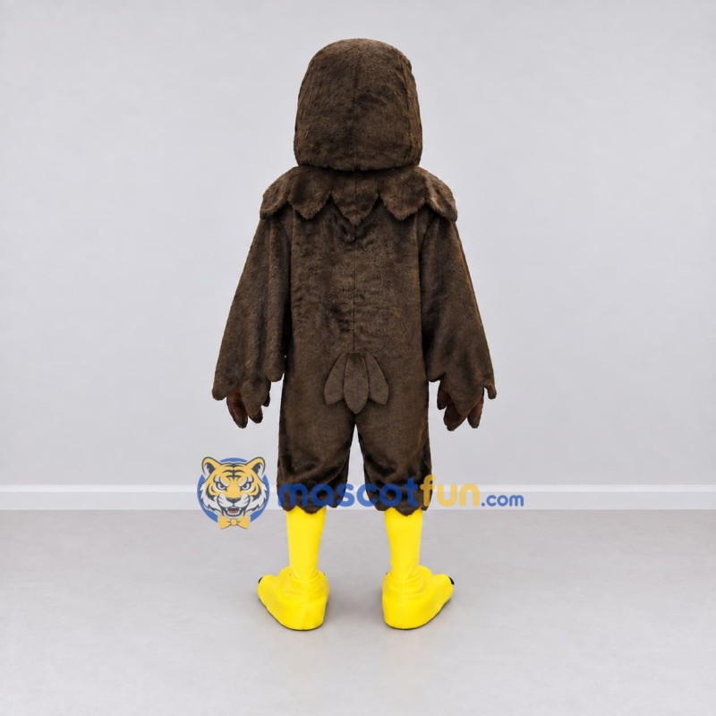Custom Brown and Yellow Eagle Character Mascot Costume Adult Full Body Suit for Sports Events Custom Brown and Yellow Eagle Character Mascot Costume Adult Full Body Suit for Sports Events