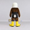 Custom Brown and White Eagle Character in a Singlet Mascot Costume Adult Full Body Suit for Sports Events Custom Brown and White Eagle Character in a Singlet Mascot Costume Adult Full Body Suit for Sports Events