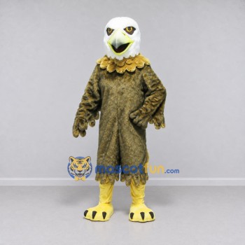 Custom Olive and White Eagle Character Mascot Costume Adult Full Body Suit for Sports Events Custom Olive and White Eagle Character Mascot Costume Adult Full Body Suit for Sports Events