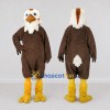 Custom Brown and White Eagle Character Mascot Costume Adult Full Body Suit for Sports Events Custom Brown and White Eagle Character Mascot Costume Adult Full Body Suit for Sports Events