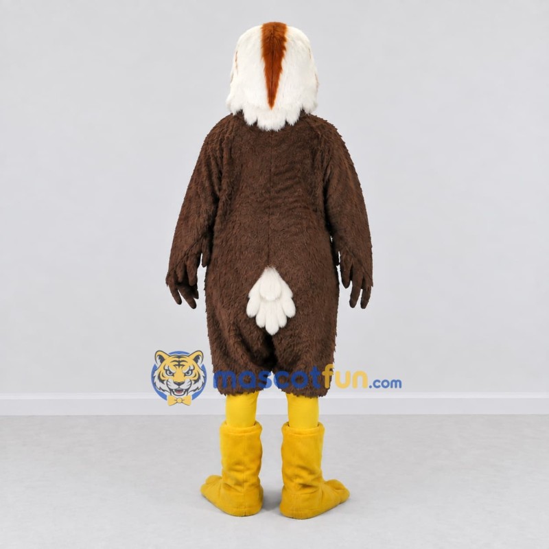 Custom Brown and White Eagle Character Mascot Costume Adult Full Body Suit for Sports Events Custom Brown and White Eagle Character Mascot Costume Adult Full Body Suit for Sports Events