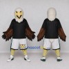 Custom Brown and White Eagle Character in Sportswear Mascot Costume Adult Full Body Suit for Sports Events Custom Brown and White Eagle Character in Sportswear Mascot Costume Adult Full Body Suit for Sports Events