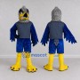 Custom Blue and Gray Eagle Character in Sportswear Mascot Costume Adult Full Body Suit for Sports Events