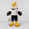 Custom Brown and Cream Eagle Character in Sportswear Mascot Costume Adult Full Body Suit for Sports Events Custom Brown and Cream Eagle Character in Sportswear Mascot Costume Adult Full Body Suit for Sports Events