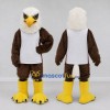 Custom Brown and White Bald Eagle Character in a Jersey Mascot Costume Adult Full Body Suit for Sports Events Custom Brown and White Bald Eagle Character in a Jersey Mascot Costume Adult Full Body Suit for Sports Events