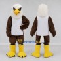 Custom Brown and White Bald Eagle Character in a Jersey Mascot Costume Adult Full Body Suit for Sports Events