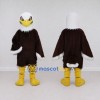 Custom Brown and White Bald Eagle Character Mascot Costume Adult Full Body Suit for Sports Events