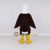 Custom Brown and White Bald Eagle Character Mascot Costume Adult Full Body Suit for Sports Events