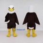 Custom Brown and White Bald Eagle Character Mascot Costume Adult Full Body Suit for Sports Events