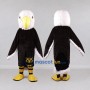 Custom Black and White Eagle Character Mascot Costume Adult Full Body Suit for School Events