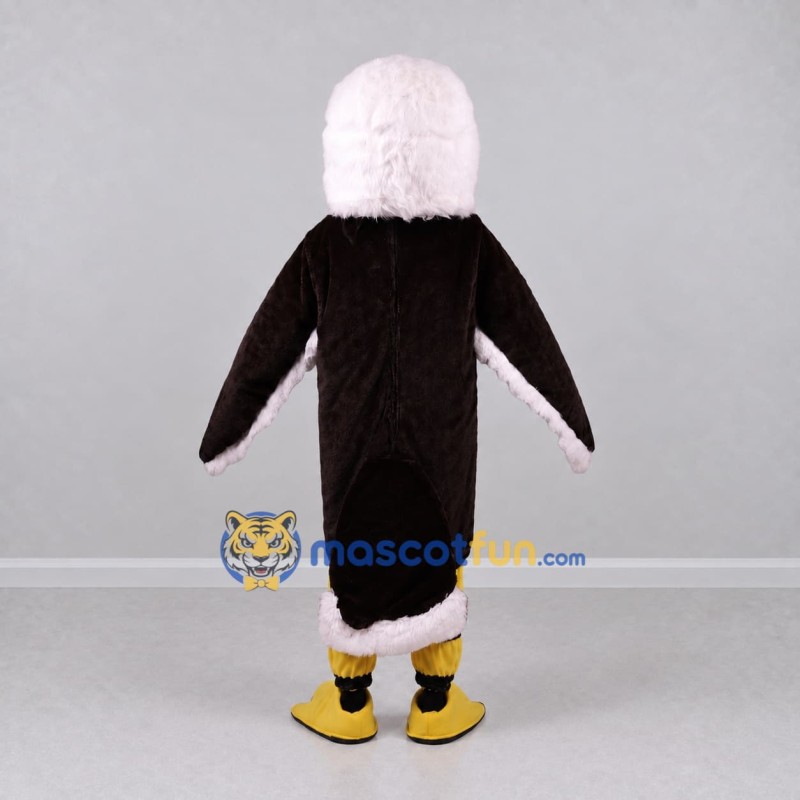 Custom Black and White Eagle Character Mascot Costume Adult Full Body Suit for School Events Custom Black and White Eagle Character Mascot Costume Adult Full Body Suit for School Events