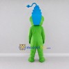 Custom Green and Blue Bird Character with a Plug Crest Mascot Costume Adult Full Body Suit for School Events Custom Green and Blue Bird Character with a Plug Crest Mascot Costume Adult Full Body Suit for School Events